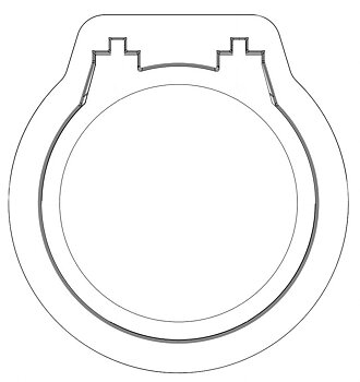 Modell 20-H aluminiumring (för kompressionspackning)