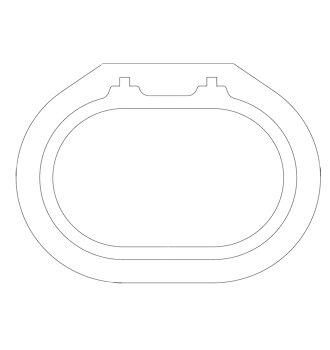 Modell 1524-H aluminiumring (för kompressionspackning)