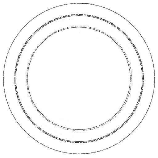 Modell 24K aluminiumring (för "knife-edge" packning)