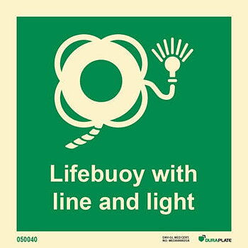 IMO sign "Lifebuoy with line & light" - IMPA 33.4134