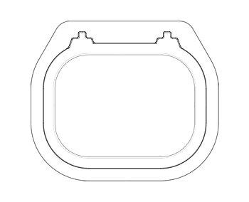 Modell 3036-HK aluminiumring (för "knife-edge" packning)