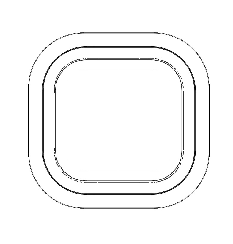 Model 3636K aluminium ring only (knife-edge seal)