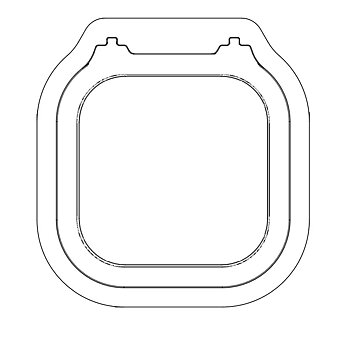 Modell 2020-HK aluminiumring (för "knife-edge" packning)