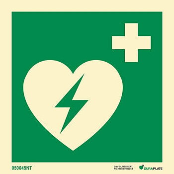 IMO sign "Defibrillator (AED)" - IMPA 33.4137