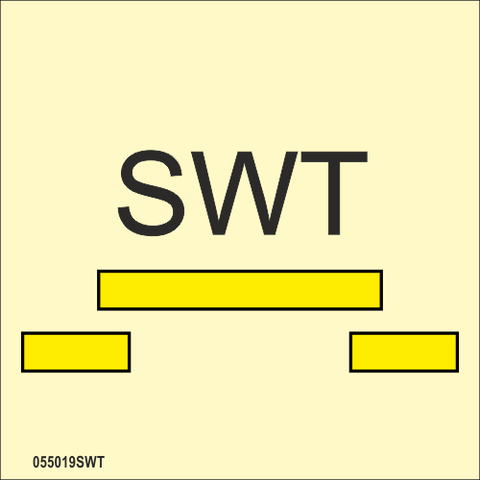 ISO 17631 Fire Control sign "B class semi-watertight sliding fire door" - IMPA 33.6771