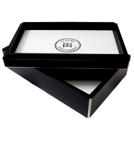 Sloane Stationery tidy box black/white monochrome GIFTSETTER