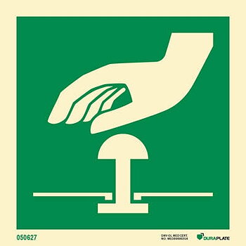 IMO sign "Emergency stop (symbol)" - IMPA 33.4154