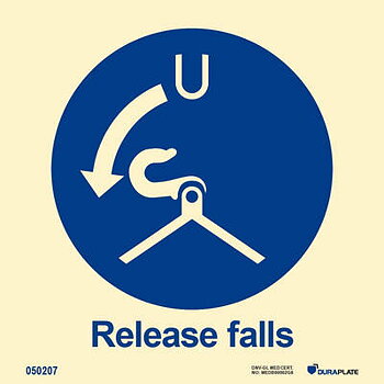 IMO sign "Release falls" - IMPA 33.5106