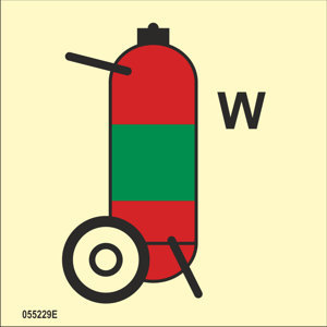 ISO 17631 Fire Control sign "Water wheeled fire extinguisher" - IMPA 33.6856