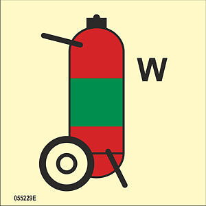 ISO 17631 Fire Control sign "Water wheeled fire extinguisher" - IMPA 33.6856