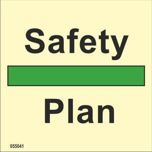 ISO 17631 Fire Control sign "Safety plan" - IMPA 33.4132