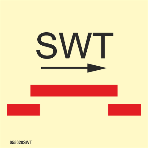 ISO 17631 Fire Control-skylt "A class self closing semi-watertight sliding fire door" - IMPA 33.6774