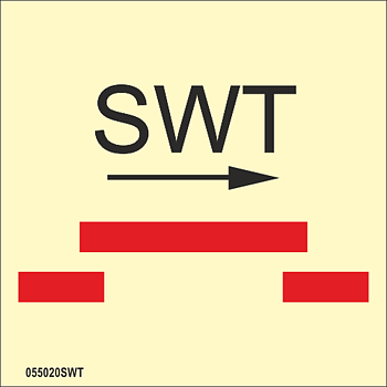 ISO 17631 Fire Control-skylt "A class self closing semi-watertight sliding fire door" - IMPA 33.6774
