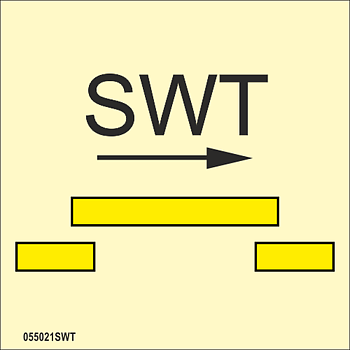 ISO 17631 Fire Control-skylt "B class self closing semi-watertight sliding fire door" - IMPA 33.6777