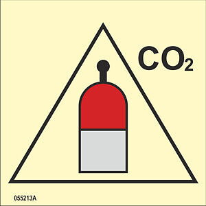 ISO 17631 Fire Control-skylt "Remote release station CO2" - IMPA 33.6808