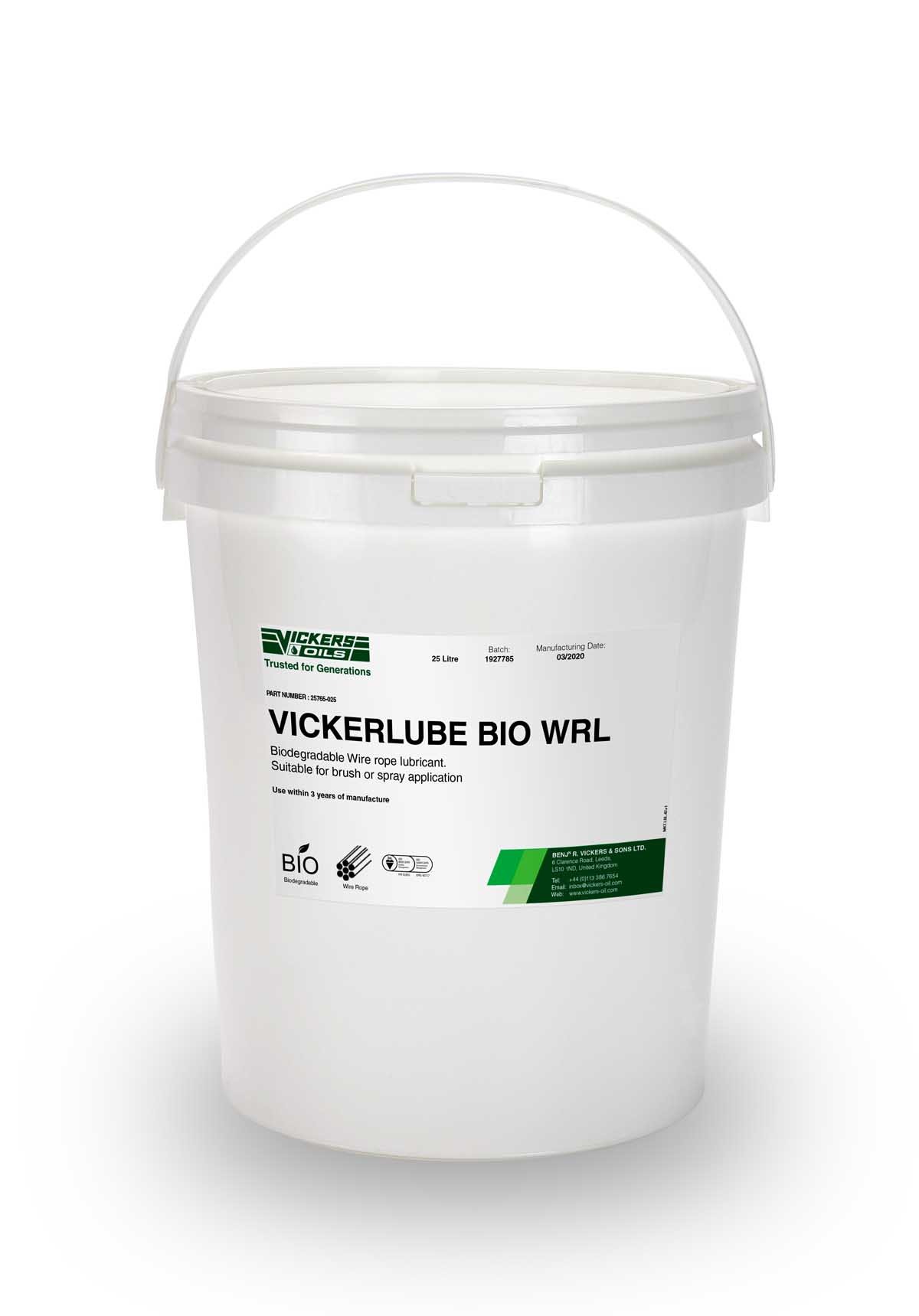 Vickers Oils Vickerlube BIO WRL
