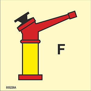 ISO 17631 Fire Control sign "Foam monitor" - IMPA 33.6841