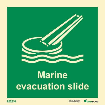 IMO sign "Marine evacuation slide" - IMPA 33.4105