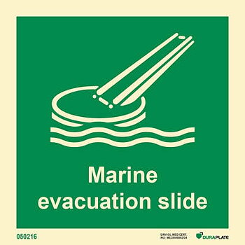 IMO sign "Marine evacuation slide" - IMPA 33.4105