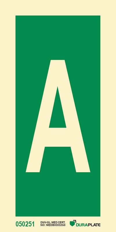 IMO sign "A" - IMPA 33.4210