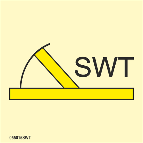 ISO 17631 Fire Control-skylt "B class semi-watertight fire door" - IMPA 33.6759