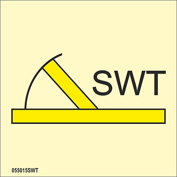 ISO 17631 Fire Control sign "B class semi-watertight fire door" - IMPA 33.6759