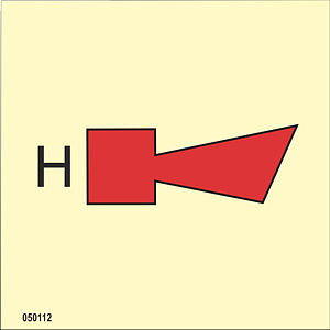 IMO A.654(16) Fire Control sign "Halon horn" - IMPA 33.6012