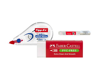 Erasers & correction fluids