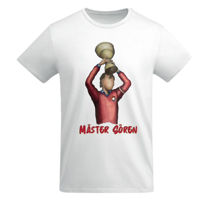 Vit t-shirt - Mäster Sören!