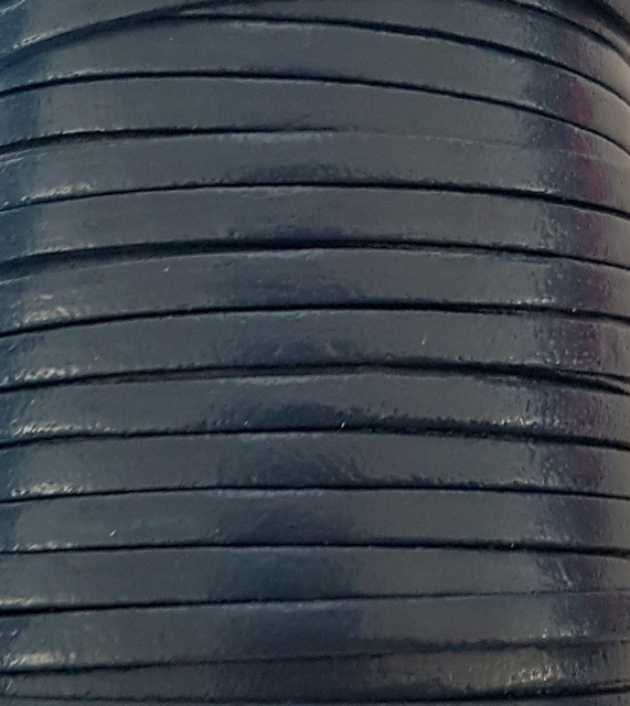 Läderrem flat 3 mm - 6