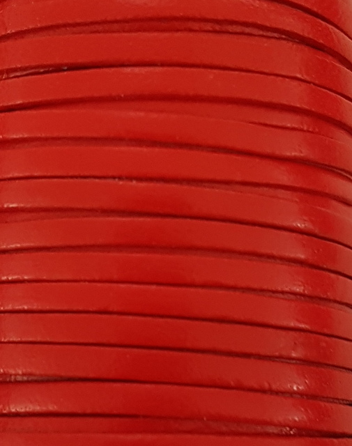Läderrem flat 3 mm - 5