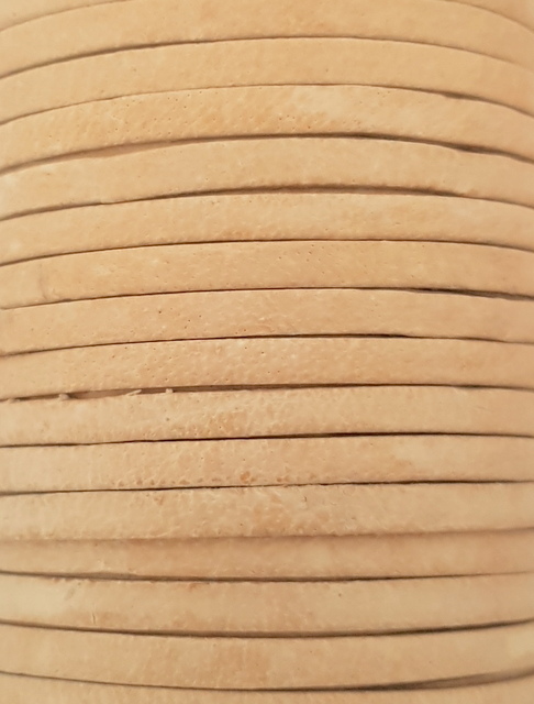 Läderrem flat 3 mm - 9