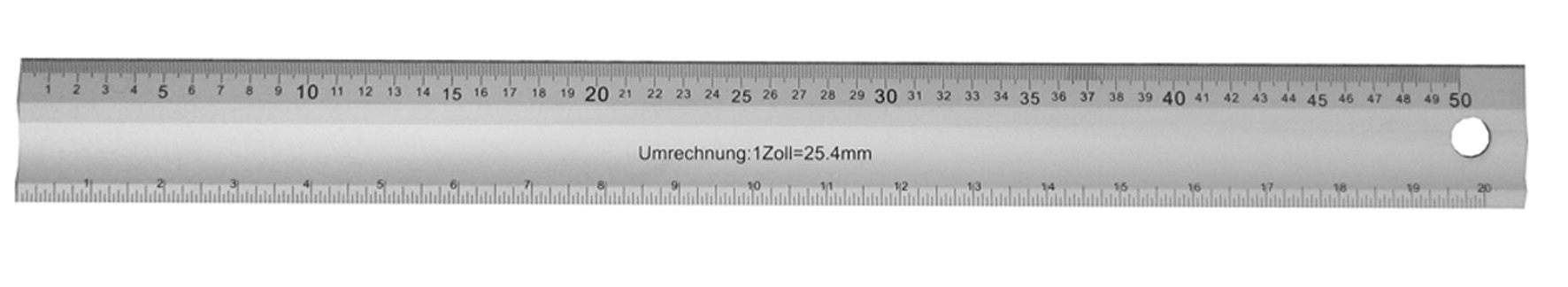 Linjal aluminium 60 cm