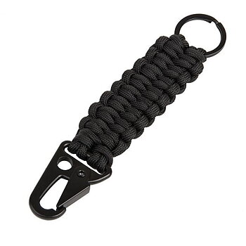 Paracord nyckelring med karbinhake