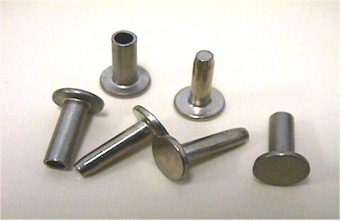 Cutlery rivets Nysilver 25-pack