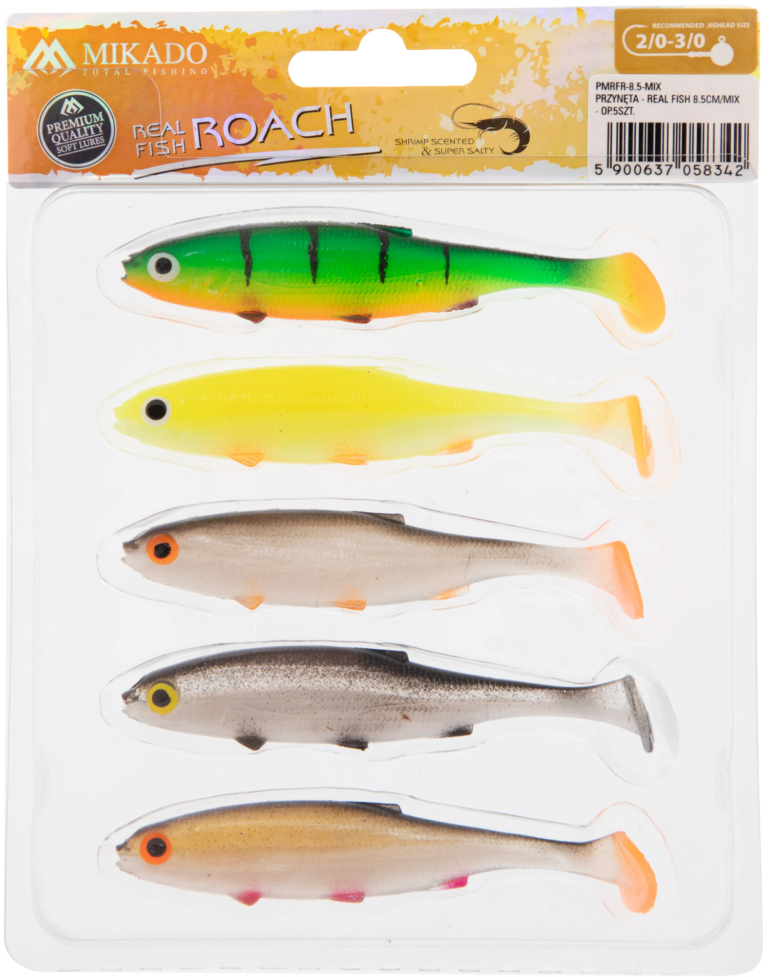 Mikado Real Fish Roach 8,5cm (5-Pack) - 2