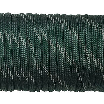 Paracord 550 - Reflective Dark Emerald Green