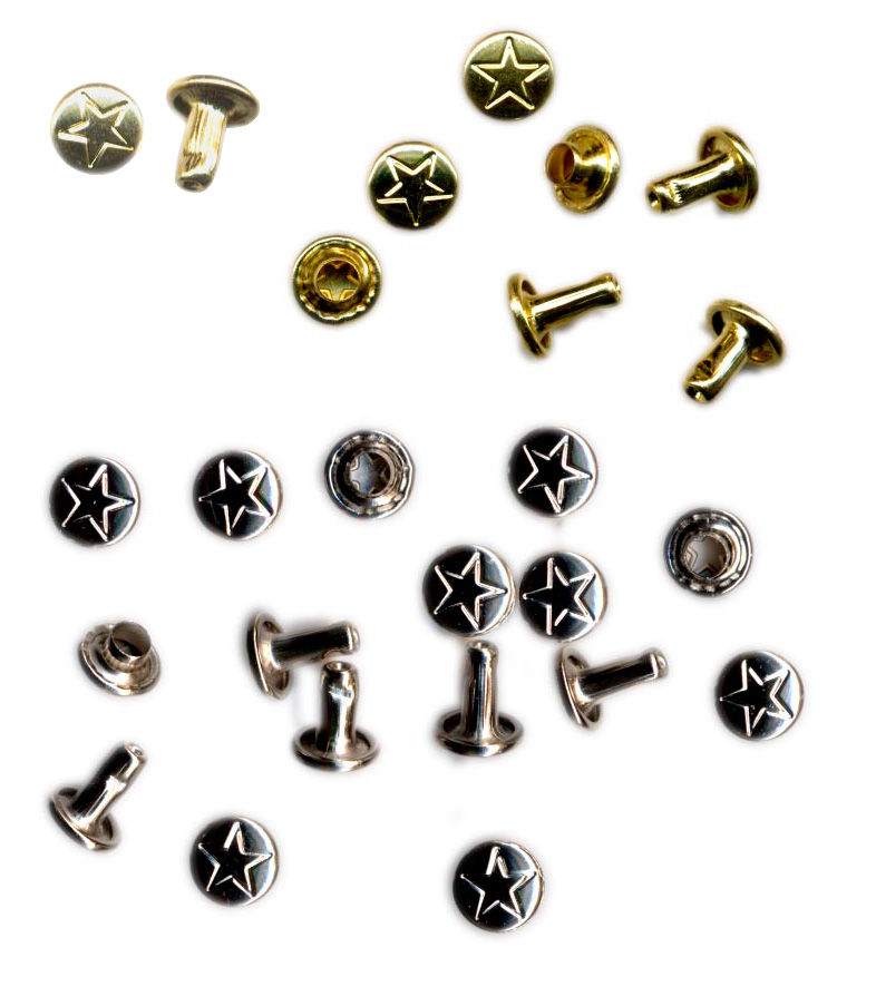 Dubbelnit med stjärnmotiv 7x7 mm