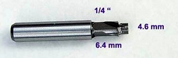 Corby sänkare 1/4" med pilotborr
