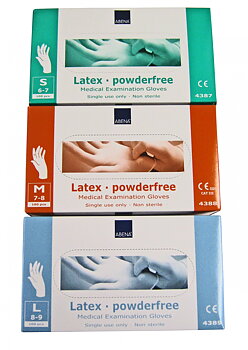 Skyddshandskar  latex 10-pack