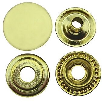 Tryckknapp 15 mm - 10-pack