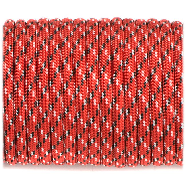 Paracord 550 - Red Black X