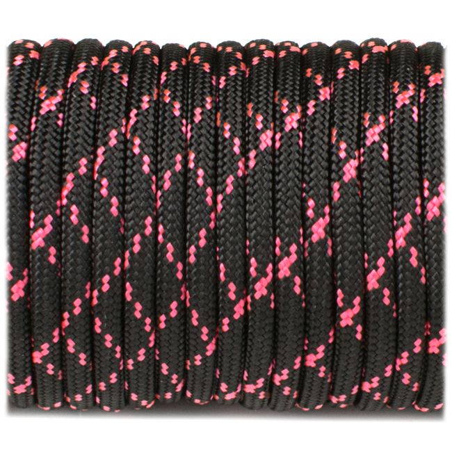 Paracord 550 - Black Pink X