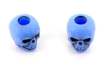 Skull bead Neon Blue