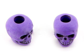Skull bead Neon Purple