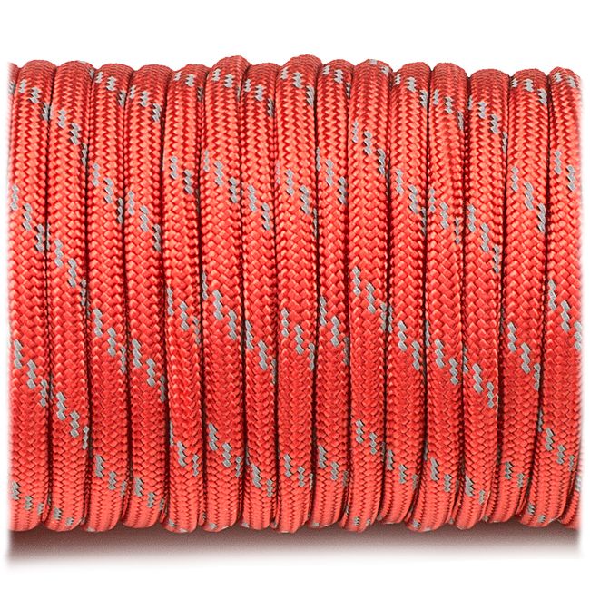 Paracord 550 - Reflective Red