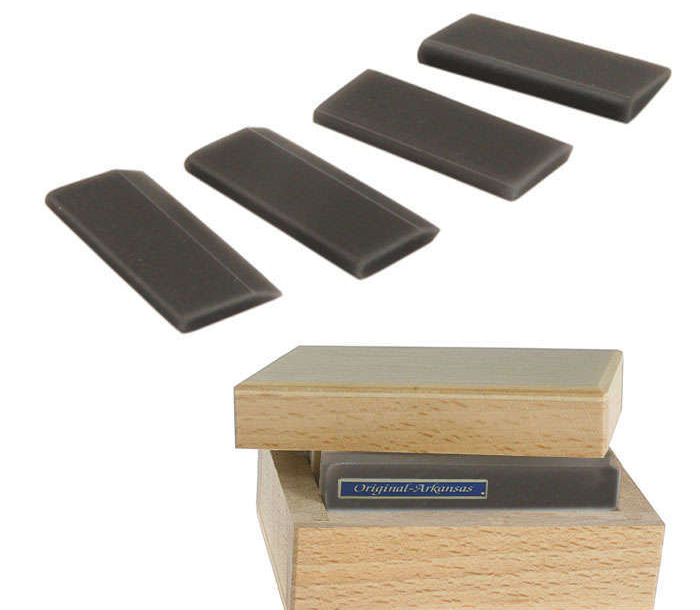 Arkansas Multiform Slipstones, 4-Piece Set, Black 
