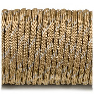 Paracord 550 - Reflective Coyote Brown