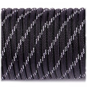 Paracord 550 - Reflective Black