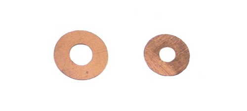 Bronze washers 0.010 x 1/8 10 st
